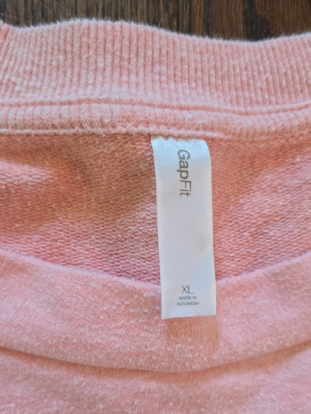 GAPfit Lightweight Heathered Peach Crewneck Lightweight Sweatshirt Top XL - Picture 3 of 9